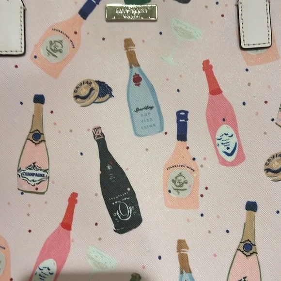 Kate Spade pink champagne tote - Picture 3 of 5